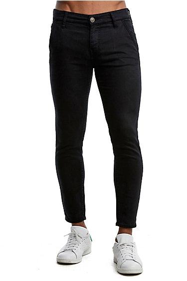 Mens Finn Runner Skinny Jean | Black | Size 28 | True Religion