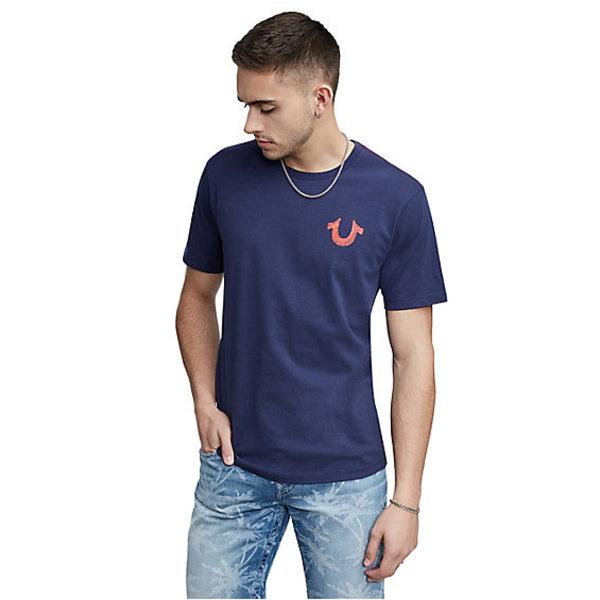 Men's Inferno Crew Neck Tee | Navy | Size Medium | True Religion