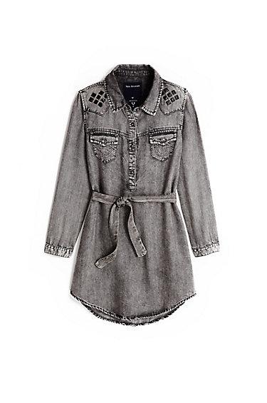 Stud Western Kids Dress | Black | Size Small | True Religion