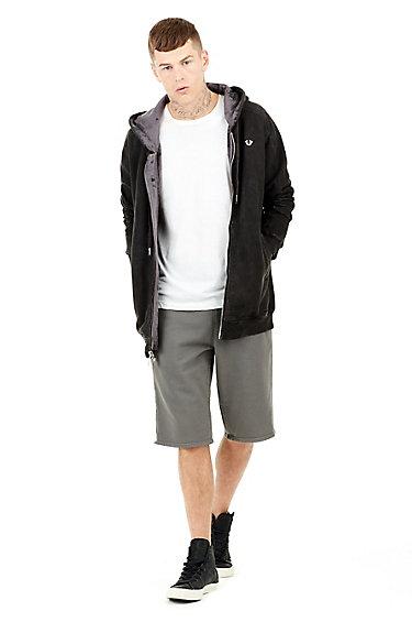 Mens Basic Sweat Short | Charcoal | Size Small | True Religion