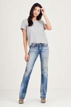Billie Straight Cable Stitch Womens Jean | Faded District | Size 30 | True Religion
