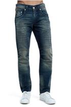 Men's Skinny Fit Run Stitch Moto Jean | Stand Off | Size 30 | True Religion