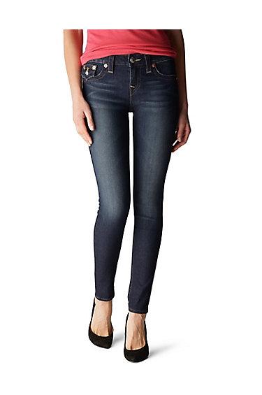 True Religion Super Skinny Flap Womens Jean - Wooden Way