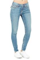 Curvy Skinny Flap Super T Womens Jean | Secret Bliss | Size 46 | True Religion