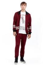 Mens Racer Stripe Track Pant | Ruby Red | Size Small | True Religion