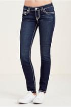 Stella Skinny Plum Super T Stitch Womens Jean | Broken Down Lane | Size 27 | True Religion