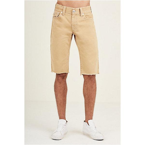Men's Straight Fit Natural Big T Short | Straw | Size 30 | True Religion
