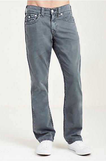 Straight Flap Big T Grey Mens Pant | Grey /army | Size 34 | True Religion