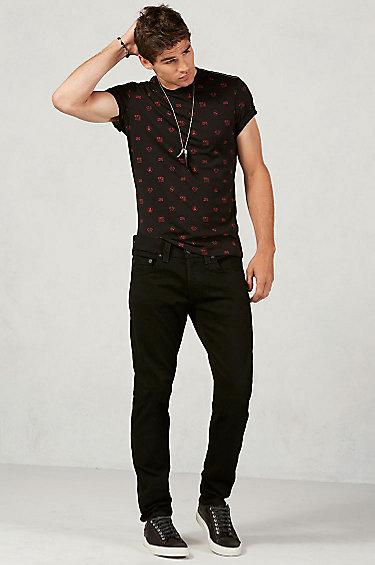 True Religion Rocco Skinny Mens Black Jean - Midnight