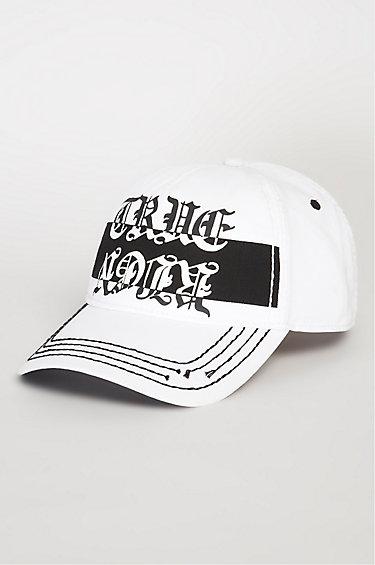 True Religion Gothic True Baseball Cap - White