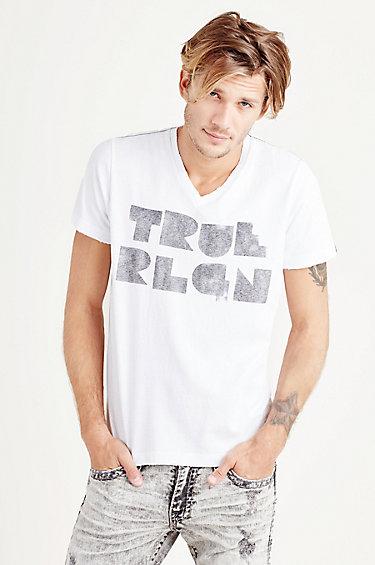 True Religion Trla Graphic Mens Tee - Optic White