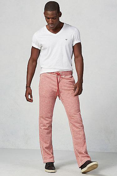 True Religion Baseball Stitch Mens Sweatpant - Red