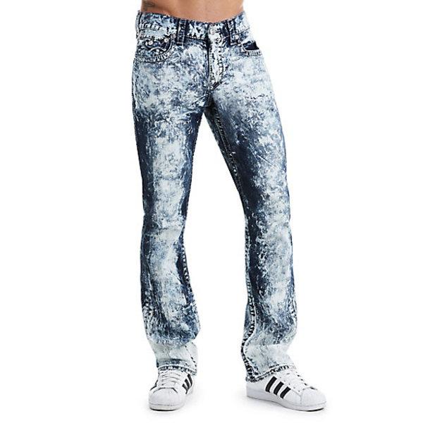 Men's Straight Fit Axel Big T Jean | Electric Storm | Size 31 | True Religion