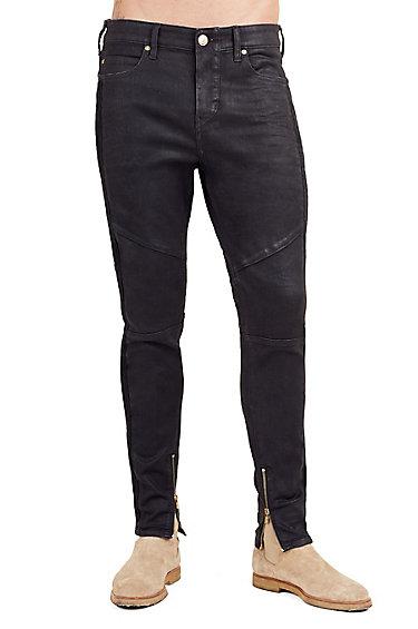 Mick Slouchy Skinny Racer Mens Jean | Black Crater | Size 36 | True Religion