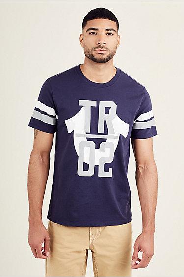 Tr02 Mens Crew Neck Tee | Navy | Size X Small | True Religion