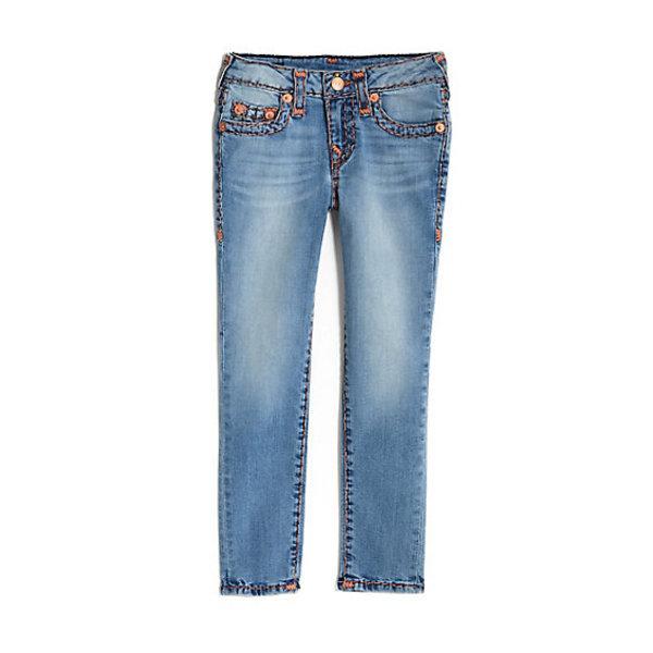 Kids Casey Super T Skinny Jean | Bloom Blue | Size 8 | True Religion