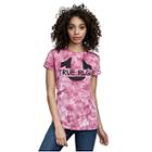 Women's Horseshoe Tie Dye Crew Neck Tee | Berry | Size Small | True Religion