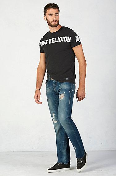 True Religion Ricky Straight Mens Jean - Super Blasted