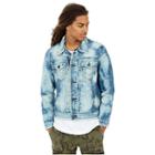 Mens Raw Edge Dylan Denim Jacket | Famous Blues | Size Small | True Religion