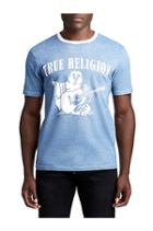 Mens Denim Graphic Tee | Dark Denim | Size X Small | True Religion