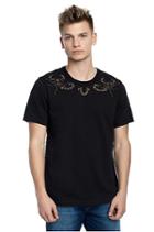 Mens Embellished Scorpion Tee | Black | Size Small | True Religion
