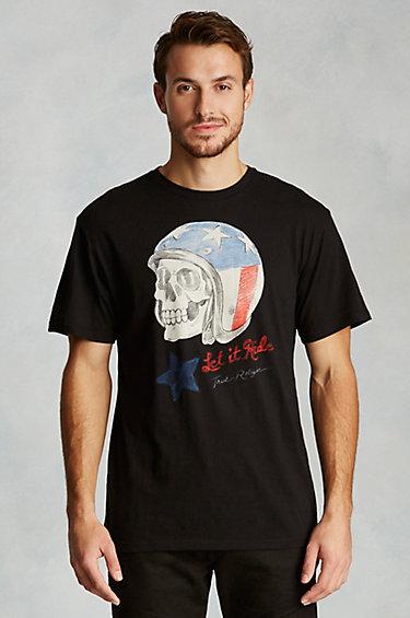 True Religion Hand Picked Let It Ride Mens Tee - Black