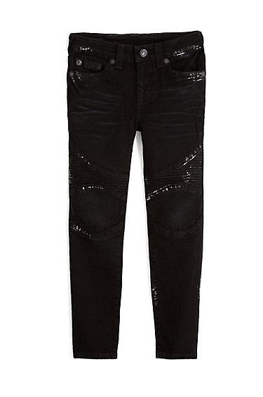 Rocco Moto Toddler/little Kids Jean | Black | Size 6 | True Religion
