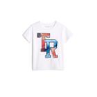 Toddler/little Kids Watercolor Embroidered Graphic Tee | White | Size 3t | True Religion