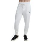 Metallic Double Puff Cuffed Mens Sweatpant | White | Size Small | True Religion