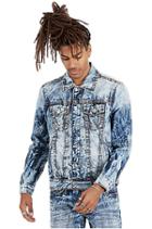 Trucker Jacket Old Multi Big T Mens Jacket | Moving Water | Size Small | True Religion