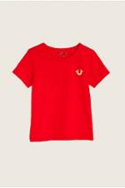 Gold Buddha Logo Toddler/little Kids Tee | Bright Red | Size 3t | True Religion
