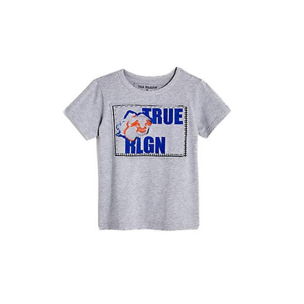 Tr Logo Buddha Toddler/little Kids Tee | Heather Grey | Size 3t | True Religion