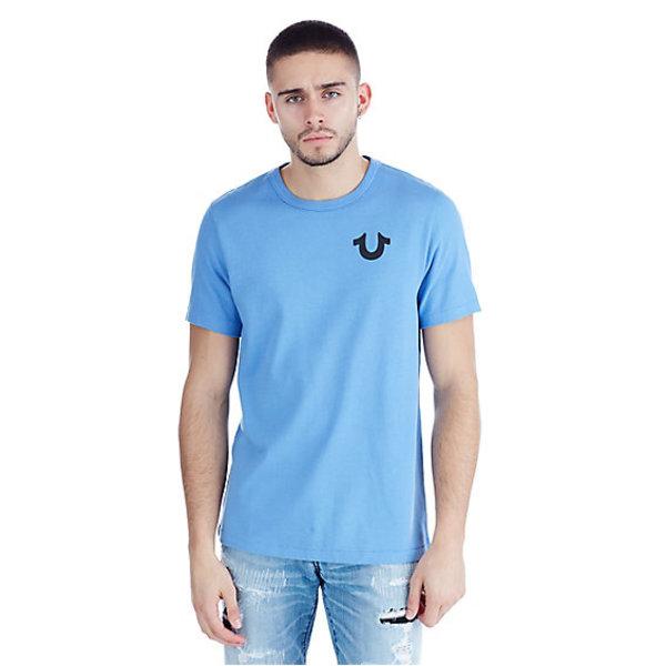 Mens Metallic Puff Print Logo Tee | Monsoon | Size Small | True Religion