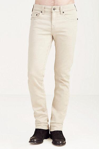 True Religion Geno Slim Big T Mens Jean - Straw