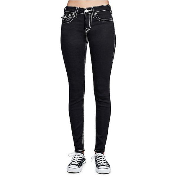 Women's Super Skinny Fit Big T Jean | Body Rinse Black | Size 24 | True Religion