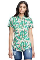 Women's Tropical Button Down Shirt | Multi | Size X Small | True Religion