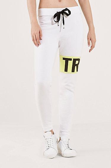 Neon Hit Ankle Zip Womens Sweatpant | True White | Size Small | True Religion