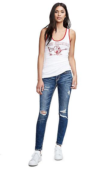 Curvy Fit Big T Jean | Ewsd Magnetic Lure W/destroy | Size 24 | True Religion
