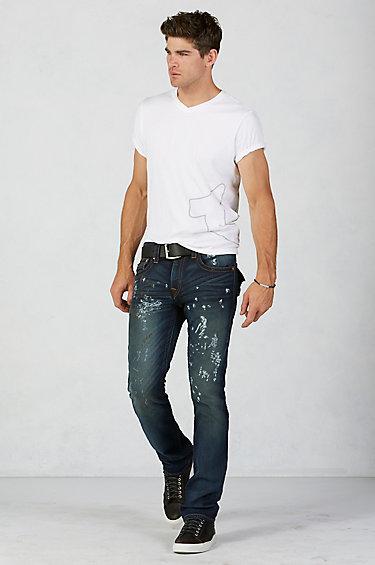 True Religion Hand Picked Straight Mens Jean - Hawks Nest