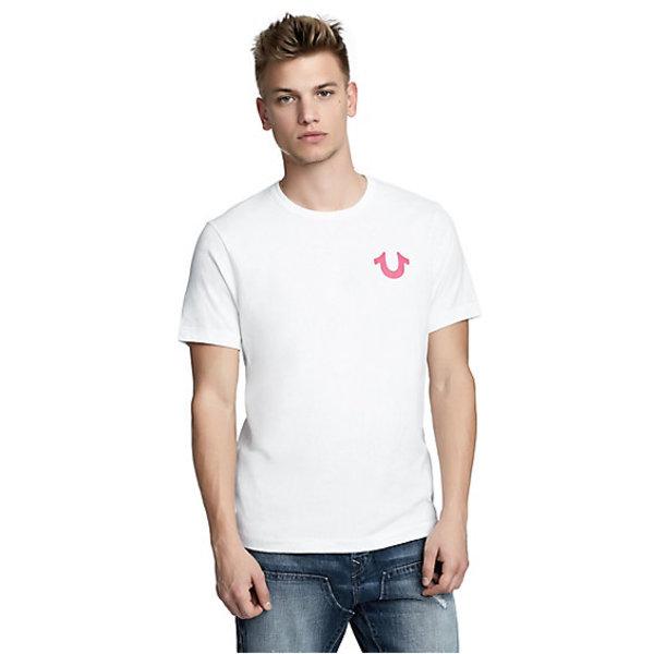 Mens Metallic Buddha Puff Tee | White | Size X Small | True Religion