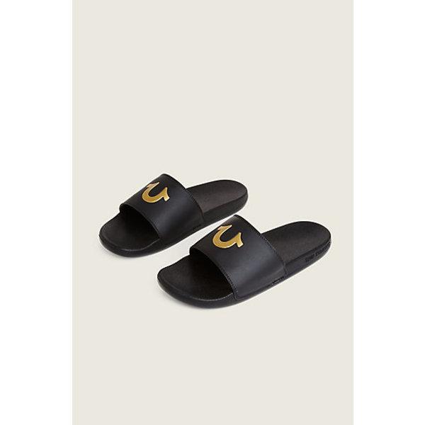 Tr Slide Shoe | Black Gold | Size 5 | True Religion