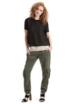 Mixed Layered Womens Top | Scuffed Beige | Size X Small | True Religion