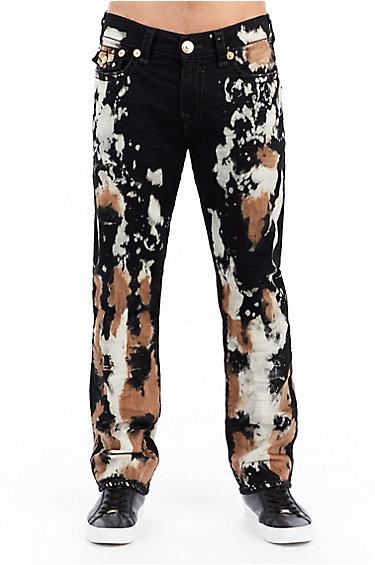Mens Super T Ricky Straight Jean W/ Flap | Moon Storm | Size 32 | True Religion