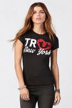 True Religion True Loves Nyc Womens T-shirt - Black