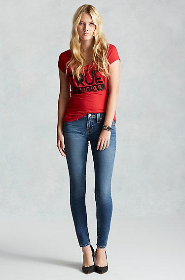 True Religion Hand Picked Womens Legging - Golden Crest