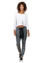 Womens Coated Cargo Jogger | Grey | Size X Small | True Religion