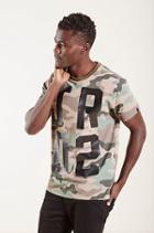 True Religion All Over Camo Men Tee - Olive Camo