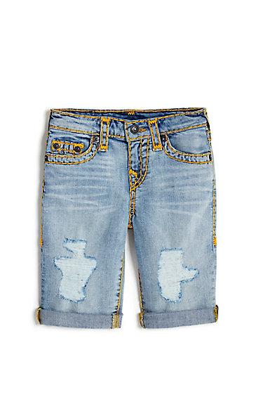 Kids Geno Super T Short | Liberty Wash | Size 8 | True Religion