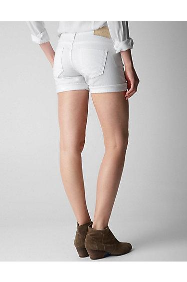 True Religion Cassie Rolled Colored Short - Optic White
