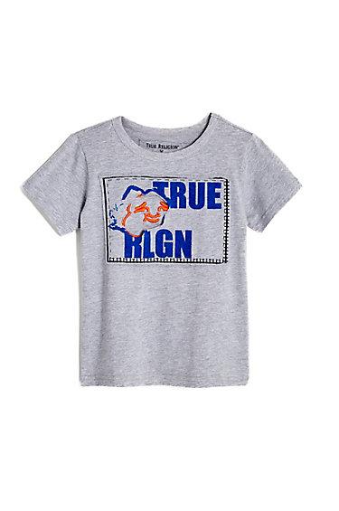 Tr Logo Buddha Toddler/little Kids Tee | Heather Grey | Size 2t | True Religion